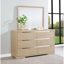  Coaster Furniture Ladera 225083M 6-drawer Bedroom Dresser and Mirror - Light Elm IMAGE 6