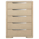  Coaster Furniture Ladera 225085 5-drawer Bedroom Chest - Light Elm IMAGE 8