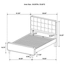  Coaster Furniture Robyn 225091F Wood Full Platform Bed - Light Ash IMAGE 6