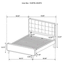  Coaster Furniture Robyn 225091KW Wood California King Platform Bed - Light Ash IMAGE 12