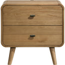  Coaster Furniture Robyn 225092 2-drawer Nightstand Bedside Table - Light Ash IMAGE 3