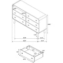  Coaster Furniture Robyn 225093 6-drawer Bedroom Dresser - Light Ash IMAGE 13