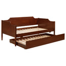  Coaster Furniture Redding 300687 Wood Twin Daybed With Trundle - Cherry IMAGE 3
