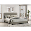  Coaster Furniture Dorian 300851KW Fabric Upholstered California King Panel Bed - Taupe IMAGE 2