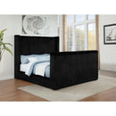  Coaster Furniture Centergrove 315945KW Upholstered California King Wingback TV Bed - Black IMAGE 6