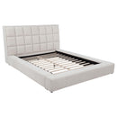  Coaster Furniture Dreux 315948CRMQ Upholstered Queen Panel Platform Bed - Cream IMAGE 3