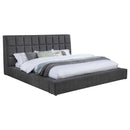  Coaster Furniture Dreux 315948GRYKE Upholstered Eastern King Panel Platform Bed - Grey IMAGE 12