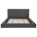  Coaster Furniture Dreux 315948GRYKE Upholstered Eastern King Panel Platform Bed - Grey IMAGE 5