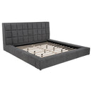  Coaster Furniture Dreux 315948GRYKW Upholstered California King Panel Platform Bed - Grey IMAGE 3