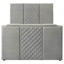  Coaster Furniture Tara 315994Q 61-inch Upholstered Queen Panel TV Bed - Grey IMAGE 6