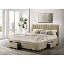  Coaster Furniture Wheatland 316010KE 4-drawer Upholstered Eastern King Storage Bed - Brown IMAGE 8