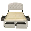  Coaster Furniture Marianna 316011F 4-drawer Upholstered Full Storage Bed - Cream IMAGE 12