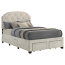  Coaster Furniture Marianna 316011F 4-drawer Upholstered Full Storage Bed - Cream IMAGE 3
