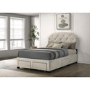  Coaster Furniture Marianna 316011F 4-drawer Upholstered Full Storage Bed - Cream IMAGE 4