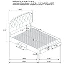  Coaster Furniture Marianna 316011KE 4-drawer Upholstered Eastern King Storage Bed - Cream IMAGE 13