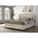  Coaster Furniture Marianna 316011KE 4-drawer Upholstered Eastern King Storage Bed - Cream IMAGE 6