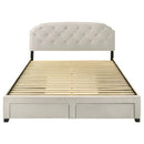  Coaster Furniture Marianna 316011KE 4-drawer Upholstered Eastern King Storage Bed - Cream IMAGE 8