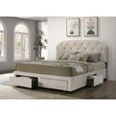  Coaster Furniture Marianna 316011KE 4-drawer Upholstered Eastern King Storage Bed - Cream IMAGE 9