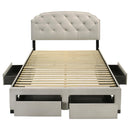  Coaster Furniture Marianna 316011Q 4-drawer Upholstered Queen Storage Bed - Cream IMAGE 12