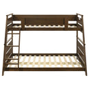  Coaster Furniture Holden 460593 Wood Veneer Twin Over Full Bunk Bed - Walnut IMAGE 6