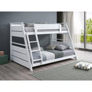  Coaster Furniture Holden 460593WHT Wood Veneer Twin Over Full Bunk Bed - White IMAGE 2