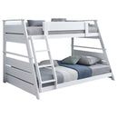  Coaster Furniture Holden 460593WHT Wood Veneer Twin Over Full Bunk Bed - White IMAGE 8