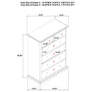  Coaster Furniture Sumerlin 460595WHT 6-drawer Bedroom Chest - White IMAGE 10