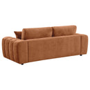  Coaster Furniture Burnett 504951 Chenille Upholstered Wide Arm Sofa - Burnt Orange IMAGE 5