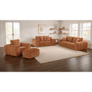  Coaster Furniture Burnett 504952 Chenille Upholstered Wide Arm Loveseat - Burnt Orange IMAGE 9