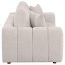 Coaster Furniture Burnett 504955 Chenille Upholstered Wide Arm Sofa - Ivory IMAGE 9