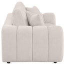  Coaster Furniture Burnett 504956 Chenille Upholstered Wide Arm Loveseat - Ivory IMAGE 12