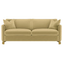  Coaster Furniture Corliss 508824 Upholstered Curved Track Arm Sofa - Camel IMAGE 8