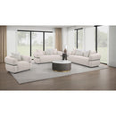  Coaster Furniture Jeanette 508962 73-inch Fabric Upholstered Round Arm Loveseat - Beige IMAGE 12