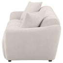  Coaster Furniture Destino 509301 Chenille Upholstered Splayed Arm Sofa - Greige IMAGE 2