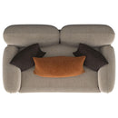  Coaster Furniture Jade 509412 Chenille Upholstered Sculpted Track Arm Loveseat - Latte IMAGE 10