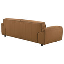  Coaster Furniture Buxton 509501 Top Grain Leather Upholstered Sofa - Orange IMAGE 11