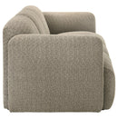  Coaster Furniture Dorset 509814 Fabric Upholstered Round Track Arm Sofa - Brown IMAGE 2