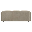  Coaster Furniture Dorset 509814 Fabric Upholstered Round Track Arm Sofa - Brown IMAGE 8