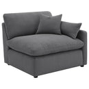  Coaster Furniture Hobson 551455-SETA 5-piece Upholstered Modular Sectional Sofa - Charcoal IMAGE 5
