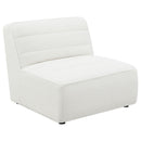  Coaster Furniture Sunny 551621 Upholstered Armless Chair - Natural IMAGE 1