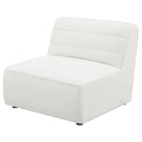  Coaster Furniture Sunny 551621 Upholstered Armless Chair - Natural IMAGE 7