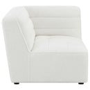  Coaster Furniture Sunny 551622 Upholstered Corner Chair - Natural IMAGE 4
