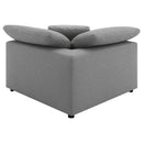  Coaster Furniture Raleigh 551755 Boucle Upholstered Corner Chair - Grey IMAGE 14