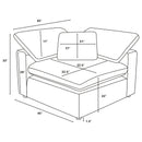  Coaster Furniture Raleigh 551755 Boucle Upholstered Corner Chair - Grey IMAGE 9
