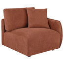  Coaster Furniture Elysia 551891-SETA 5-piece Chenille Upholstered Modular Sectional Sofa - Coral IMAGE 11
