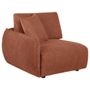  Coaster Furniture Elysia 551891-SETA 5-piece Chenille Upholstered Modular Sectional Sofa - Coral IMAGE 8