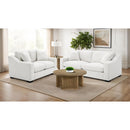  Coaster Furniture Ashlyn 552091 Fabric Upholstered Track Arm Sofa - Sand IMAGE 5