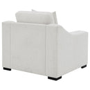  Coaster Furniture Ashlyn 552093 Fabric Upholstered Track Arm Accent Chair - Sand IMAGE 3