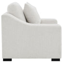  Coaster Furniture Ashlyn 552093 Fabric Upholstered Track Arm Accent Chair - Sand IMAGE 6