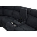  Coaster Furniture Hagen 600500P Upholstered Power Reclining Sectional Sofa - Steel Grey IMAGE 9